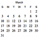 2013 Small Monthly Calendars-march-2013.png