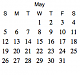 2013 Small Monthly Calendars-may-2013.png