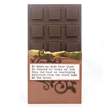 Chocolate Bar Card - Wednesday Tutorial